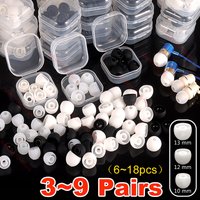 Covers Silicone Replacement Accessories Earphone Noise Reduction Ear Plugs Soft Earbuds Cap in Ear Headphone Eartip L M S 4-6 mm
