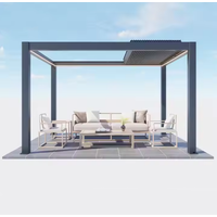 3x3 3x4 4x4 6x4 m OEM Factory Modern Outdoor Bioclimatic Pergola Aluminum Louver Pergola