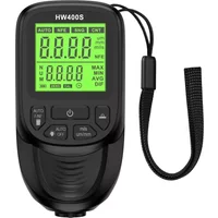 Backlight LCD Coating Thickness Meter Auto Detect Metal Base Portable Paint Depth Gauge for Car Renovation Measurement