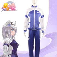 Anime Game Pretty Derby Oguri Cap Cosplay Costume Blue Sportswear Gymnastic Clothing T-Shirt Uniform Woman Campus Gymnastics Par