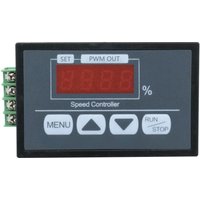 DC 6-60V PWM Motorgeschwindigkeitsregler Leistungsregler mit LED-Digitalanzeige Sanftanlauf/-stopp Drehzahlzeit Einstellbar