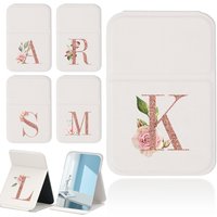 Creative Pu Vanity Mirror Personalized Folding Makeup Mirror Desktop Makeup Mirror Travel Accessories Rose Gold Letter Pattern