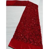 African Sequins Velvet Nigerian Wedding Party Lace Fabrics 2024 High Quality Lace 2.5 Yards French Lace Fabric For Dresses Sew