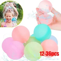 12-60Pcs Reusable Water Balloons for Kids Adults Outdoor Activities, Kids Pool Beach Bath Toys Water Bomb for Summer Games