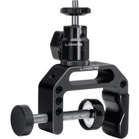 Lanxire C Clamp Camera Mount Clamp with 1/4" Screw Mini Ball Head for Camera, Gopro, Insta360, Flash Light, Monitor, Microphone