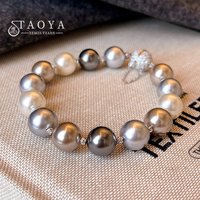 High end Color Bead Pearl Magnetic Buckle Bracelet 2024 New Jewelry For Women Luxury Accessories Wedding Party Unusual Bracelets
