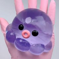 6X4CM Homemade Bubble Octopus Squeeze Toy Relax Fun Party Birthday Gift Slow Rebound TPR Material Interactive Sensory Game Toys