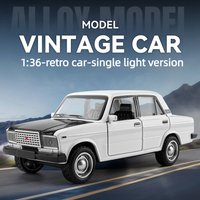 1:36 Vintage Traveller Lada Beetle M3 Alloy Small Scale Classic Car Model Toys Diecast Alloy Car Model Collectible Gifts