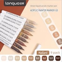 LANGUO 288/9 Colors Direct Liquid Acrylic Paint Marker Pen Brush Marker Painting Drawing for Shoe Stationery School Art Supplies