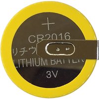 10PCS/LOT CR2016 2016 With 90 Degree Pins Button Cell Battery Lithium Battery For Remote Control/electronic Meter, Etc.