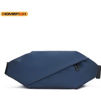 HOMEFISH Trendy Sports Crossbody Waist Bag for Men, Waterproof and Practical Multi-function Bag, Daily Commute Casual