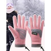 AliExpress NONE GTUBIKE Kids Winter Gloves Thicken Plus Velvet Cycling Riding Mittens Warm Waterproof Children Bicycle Gloves for Boys Girls