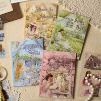 20 Sheets Transparent PET Stickers Aesthetic Stickers Book for Art Junk Journal Planners DIY Notebook Collage Album Stickers