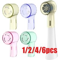 1/2/4/6pcs Toothbrush Dustproof Covers Caps Compatible with Braun Oral B Replacement Heads & iO Series Electric Toothbrush Head