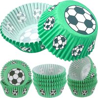 100/200/300pcs Soccer Paper Muffin Cupcake Liners Case Birthday Baking Cups Wrappers Greaseproof Wedding Birthday Party Decors