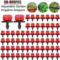 50-800PCS Drip Irrigation System Plant Watering Set Watering Kits Adjustable Drippers Irrigation Micro Garden Watering System