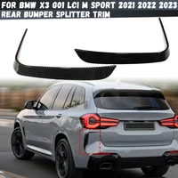 Rear Bumper Splitter For BMW X3 G01 LCI M Sport 20d 25i 20i 30i 30d M40i M40d 2021 2022 2023 Air Intake Trim Diffuser Canard