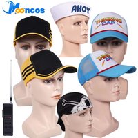 Dustin Henderson Baseball Cap Men Fantasy Cosplay Summer Mesh Hat Costume 2025 TV ST 5 Disguise Accessories Adult Male Props