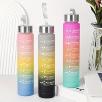 300ml Water Bottle Motivational Sport Water Bottle Leakproof Bottles Drinking Outdoor Travel Gym Fitness Jugs