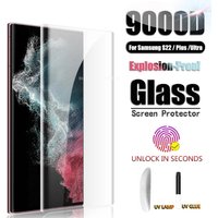 UV Curved Quality Full Glue UV Tempered Glass for Samsung S23 S22 S21 Ultra S20 FE Galaxy Note 8 9 10 20S10 S8 S9 Plus Low Price