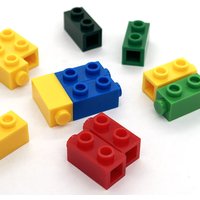 100pcs MOC 32952 Modified 1x1x1 Building Blocks Kit With Studs On Side Bricks Educational Idea DIY Toy Children Birthday Kid Gif