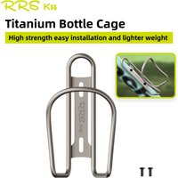 RRSKIT New Titanium Alloy Water Bottle Cage Anti-Rust Holder For Mountain Road Bicycle Bottle Holder Cycling Accessories