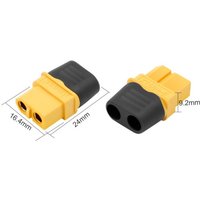 1 Pair XT60H Male Female Bullet Connectors Plugs With Sheath XT60 Upgrade Connectors For Lithium Battery RC Planes Car