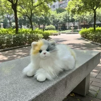 Realistic Plush Toy Cat, Gift for Kids, New Popular, Cute and Soft Stuffed Animal, Birthday and Holiday Present