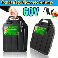 for Harley Battery 60V 20Ah 30Ah 40Ah Electric Motorcycle 18650 Lithium Battery Suitable For CityCoco Electric Scooter Battery