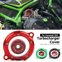 For Kawasaki ZH2 Z H2 2020-2025 2026 Motorcycle Modified Transparent Turbocharger Cover Kit CNC Engine Cover Accessories