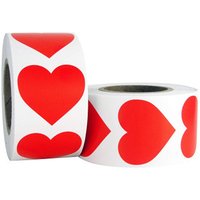 500pcs Love Stickers Heart Shape for Valentine's Day Gift Packaging Supplies Cute Stationery Sticker Seal Labels Scrapbook Decor