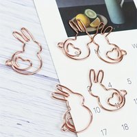 10pcs Adorable Rabbit Heart-Shaped Paper Clip Bookmarks - Perfect for Students, Bookmark Organizer, and DIY Craft Projects