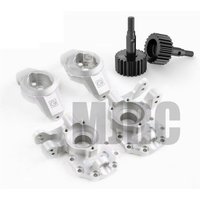 GRC G2 Aluminum Ackermann Steering Caster Blocks & Portal Drive Inner Housing for TRX4 Front Axle Upgrade Option Parts #GAX0032G