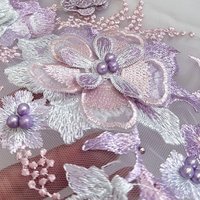 Sequins Flower Sequin Embroidery Sequined Embroidery Patches DIY Lace Fabrics Applique Embroidered Floral Patches Dresses