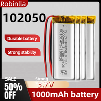 102050 Battery 1000mAh 3.7V Lithium Polymer. 1-10pcs for TWS Bluetooth Headset, Keyboard, Speaker, Recorder, Tattoo Machine.