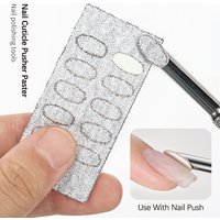 50Pcs Nail Cuticle Pusher Self-adhesive Sand Flake File Trimming Nails Pre Polishing Sandpaper Set Manicure Treatment Tool
