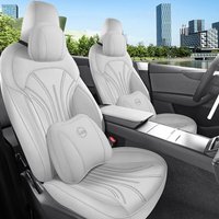 Custom Fit Car Seat Covers Specific for 2025 2026 Tesla Model Y Juniper Suede Saddle Seat Cushion Pad Half Covered 5 Seater