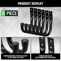 AliExpress NONE Heavy-Duty Garage Hooks, Wall-Mounted Garden Tool Storage Rack, Bike Storage Hooks, Ladder, Chair, Garden Hose, Power Tools