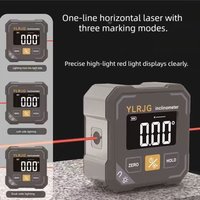 Four-Side Magnetic Digital Angle Gauge With Laser Electronic Protractor Horizontometer Inclinometer Angle Ruler Slope Measuring