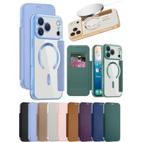 Flip Leather Case for IPhone 17 Air 16 Promax 15 Pro max 14 Plus 13 PM 12 Card Holder Magnetic Wireless Charging Phone Cover
