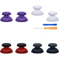 eXtremeRate Replacement Thumbsticks Button Analog Stick Joystick for ps5 for ps4 All Model - White Red Black Purple