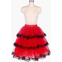 Ballet Skirt Red Spanish Skirt Tutus Half For Adult Girls Soft Tulle Belly Dance Performance Ballerina Costumes Women