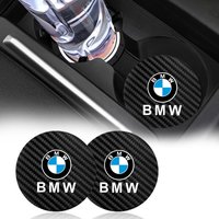 Carbon Fiber Car Anti-slip Water Cup Pad Anti-noise Coaster Mat For BMW F30 F32 F36 G20 G23 Serie F20 F26 X1 X3 X4 X5 X7 E87 G30