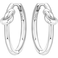 PANPOKI S925 Sterling Silver Minimally Designed Earrings Hoop Earrings For Women Jewelry Original Trendy Anniversary Gifts