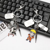 Anime Naruto Keychain Hatake Kakashi Organized Red Cloud Cosplay Props Pendant Men and Women Jewelry Birthday Gift Toy