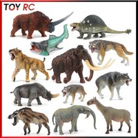 Authentic Prehistoric Beast Ancient Animal Model Toys Sabretooth Tiger Dunkleosteus Rhinoceros Child