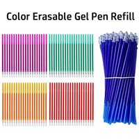 10PCS/Set 0.5mm Colorful Ink Gel Pen Refill Erasable Writing Stationery Neutral Pen Refill Writing Tool Replacement Refill