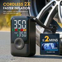 Carsun Wireless Rechargeable Air Pump Portable Digital Tire Inflator for Motorcycle Bicycle and Daily Outdoor Inflation