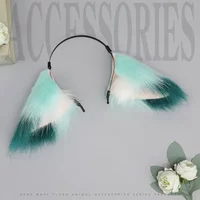 New Lovely Faux Fur Fox Ears Headband Realistic Furry Ear Puppy Hair Hoop Lolita Anime Masquerade Cosplay Costume Accessories