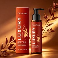OceAura 100ml Body Moisturizing Oil, Nourishing Skin Care Oil for Dry Skin, Fast Absorbing Hydrating Softening Lotion for Daily